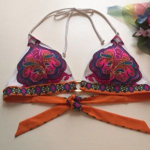 Victoria’s Secret Bikini Top Bright Paisley